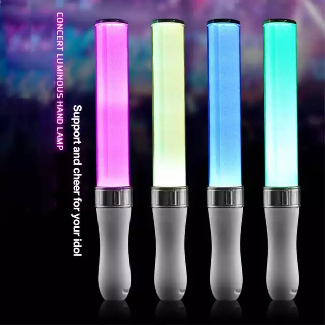 UK 1/2Pcs Poi Glow Sticks 15 Pattern Light Stick LED Light Concert Party Prop