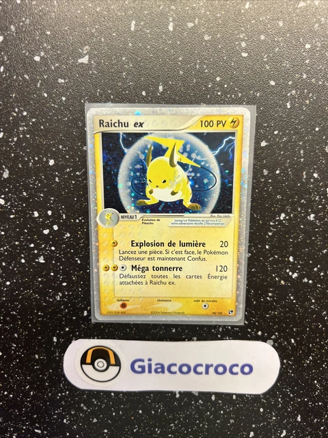 Carte pokemon raichu ex tempête de sable 98/100 Francais Vf fr