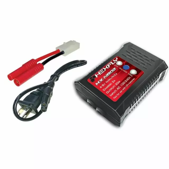 Redcat Battery Charger Hexfly HX-N802 2A NIMH w/ Banana Connectors