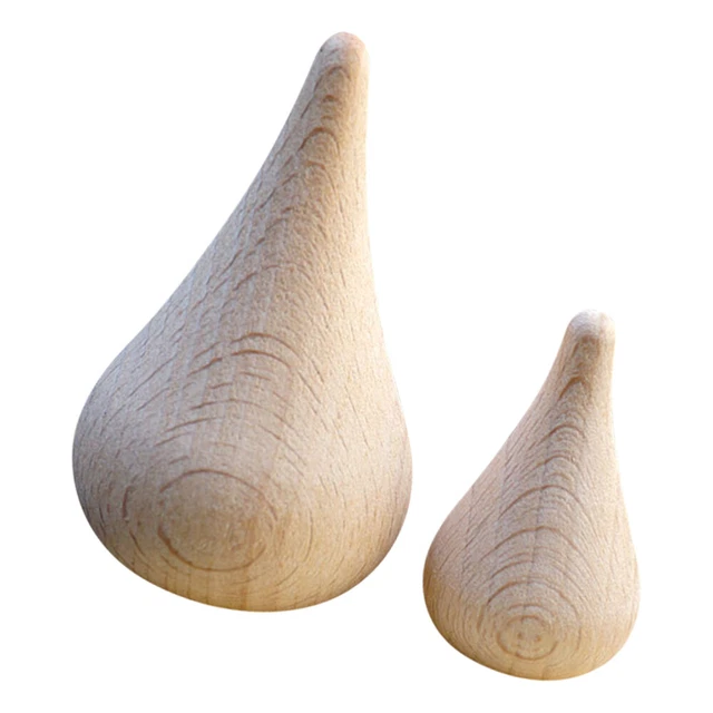 Lot De 10 Figurines En Bois à Peindre - Cônes De 10 Cm, Brut - Pour DIY, Décoration De Gâteau, Mariage, Anniversaire - 11