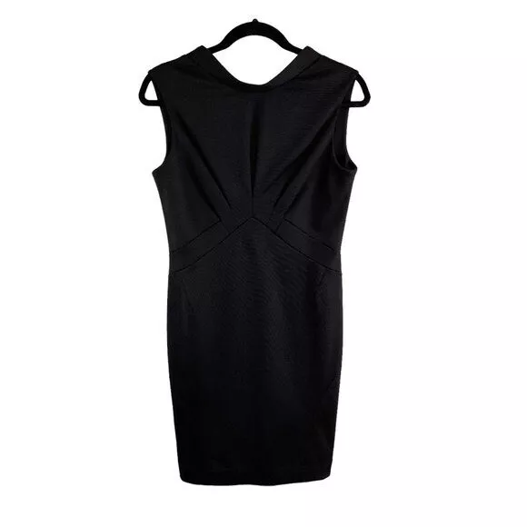 Z Spoke by Zac Posen Black Gathered Sleeveless Sheath Dress Women's Size 4 NWT