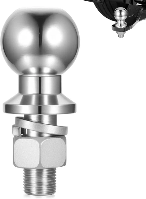 Gancio Di Traino 50mm 3,5T - Sfera Per Rimorchio, Acciaio Forgiato, Cromato, Per Trattori, SUV, Camper - Foto 9