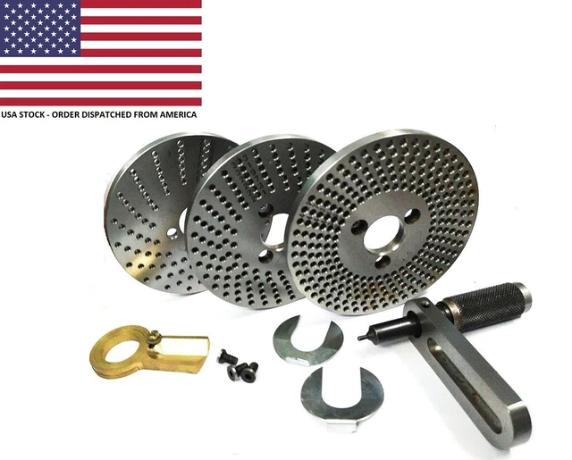 Dividing Plates Set for Tool Steel HV4/ HV6 Rotary Table - Ship From USA