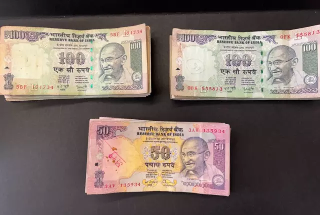 Indian 6,000 Rupees Left over holiday money LOT:0505-476