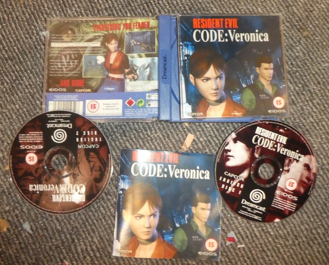 DREAMCAST CODE VERONICA Resident Evil 2 disc Complete inc Manual EUR 32 ...