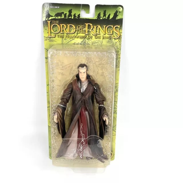 Elrond Of Rivendell Lord of the Rings Fellowship Ring 6" figure 2004 NIB ToyBiz