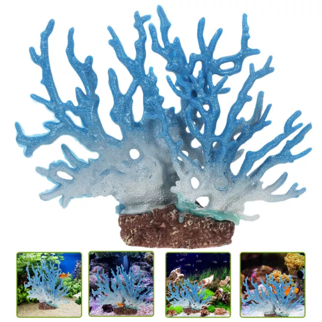 Résine Ornements De Corail D'aquarium Plantes Accessoires Pour Tortues