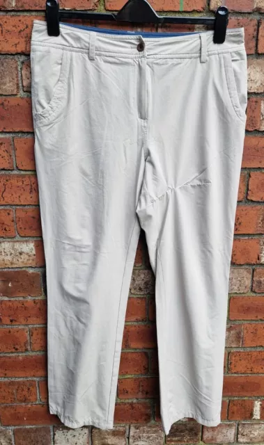 Rohan Crossovers Hiking Trousers Womens UK 16R W36 L31 Cream