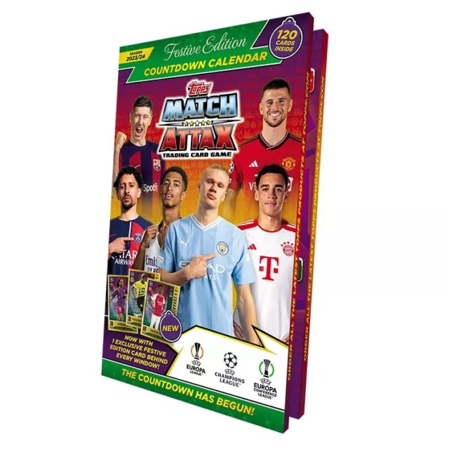 MATCH ATTAX Uefa Champions League 23/24 Countdown Calendar Toy NEW £