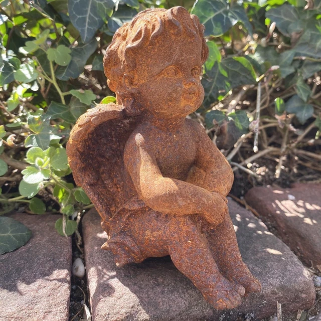 Escultura ángel figura de ángel decoración hierro grate estilo antiguo 11cm