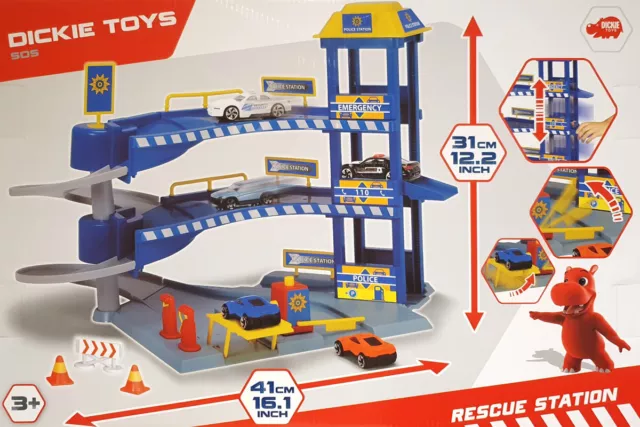 Parkgarage Dickie Toys SOS Rescue Station POLIZEI Auto DG280920 / 203718000 2