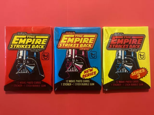 Trading Cards : Empire Strikes Back - Series 1 2 3 Wax Pack Set - 1980 - TOPPS