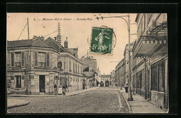 CPA Maisons-Alfort, Grande-Rue, Street View 1908