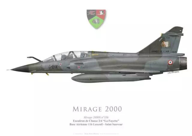 Print Mirage 2000N, EC 2/4 "Lafayette", French Air Force (par G. Marie)