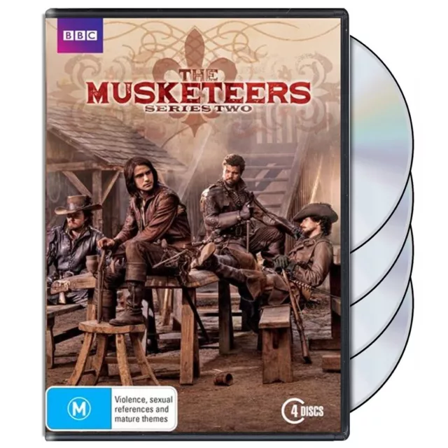 The Musketeers : Series 2 (DVD, 2014, 4-Disc) PAL Region 4 (BBC) NEW / SEALED