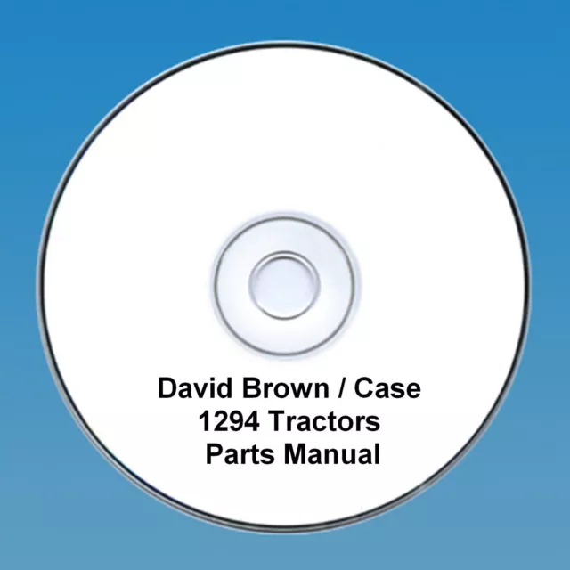 David Brown / Case 1294 Tractors  Parts Manual PDF CD