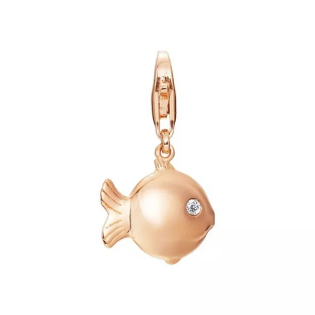 Esprit Pendant Charms Silver Rosé Puffer Fish Blowfish ESCH91492A000