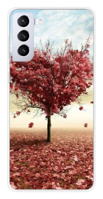 Printed silicone case compatible with Samsung Galaxy S21 Tree Love