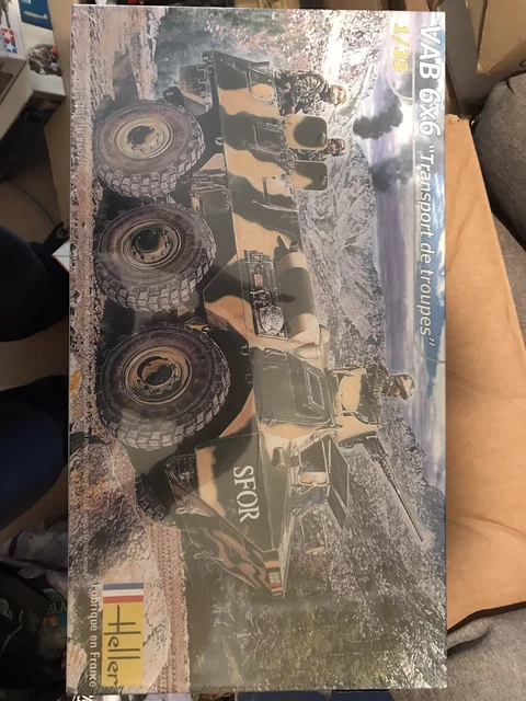 Maquette Heller VAB 6x6 Transport De Troupes – 1/35 – N°81141 – Occasion