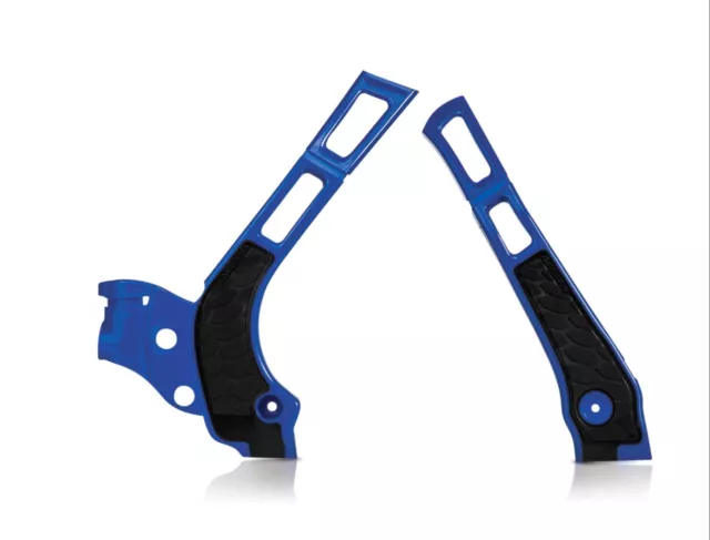 Acerbis X-Grip Frame Guards Blue / Black Yamaha Yz125 Yz250 2006 - 2019  :21669