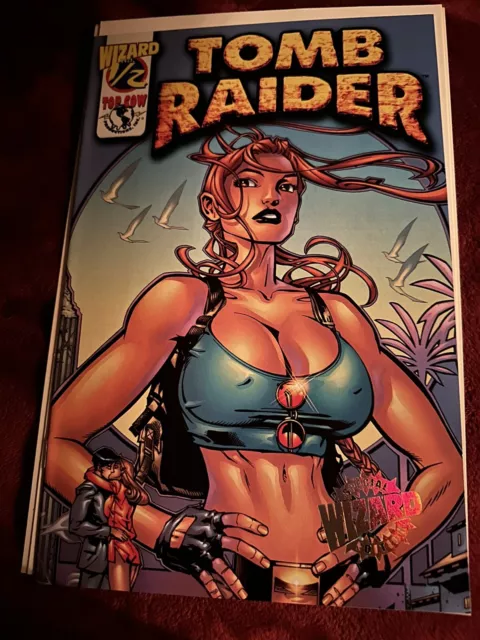 **Tomb Raider Wizard 1/2 Mail Away (2001) Nm/M 9.8 Coa-Plus Df# 4 Nm-One Owner**