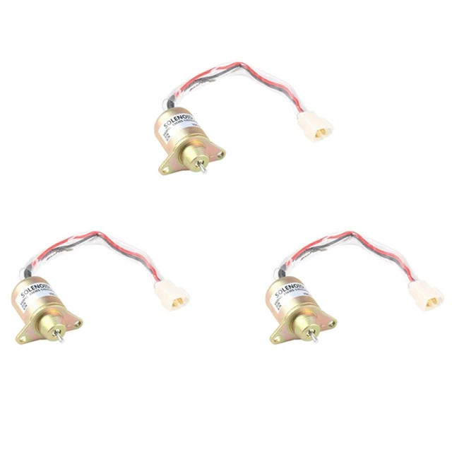 3X Abschaltung Des 12 V Motor Kraftstoff Absperr Magnet Ventils für  119653-