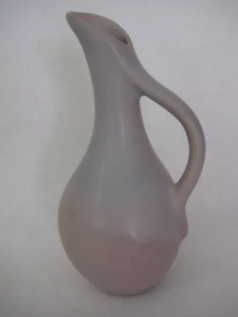 Vintage Van Briggle Art Pottery Pink/Blue Ewer Pitcher Colorado Springs, 7 1/4"