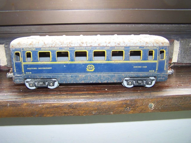 HORNBY ANCIEN WAGON FOURGON NE TÔLE ÉCHELLE O BEL ÉTAT L14,5 cm