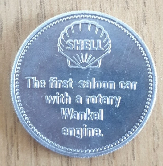 SHELL 1968 N.S.U Ro 80 Token Historic Cars Collection Collectable Coin ...