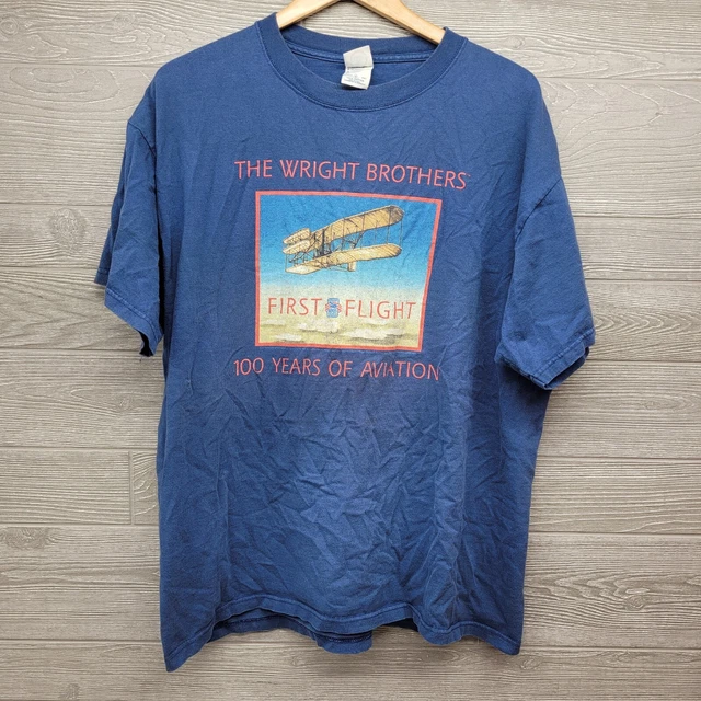 DELTA THE WRIGHT Brothers 100 Years Of Aviation Tshirt Size XL 9.60