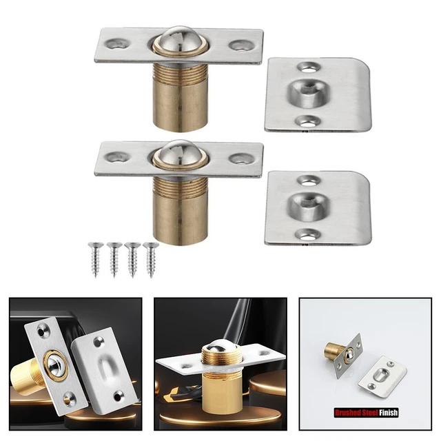 Quincaillerie D'armoire Rétro – Verrou à Boule Ton Cuivre – 2 Pièces