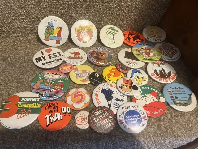 VINTAGE PIN BADGE BUNDLE 70s Some Rare Hippie £10.00 - PicClick UK