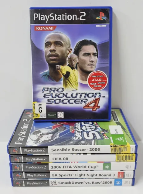 Sport Games Bundle x6 Sony Playstation 2 PS2 Soccer FIFA Fight Night Smackdown*