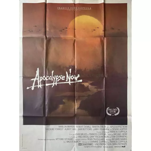 APOCALYPSE NOW Affiche de film  - 120x160 cm. - 1979 - Marlon Brando, Francis Fo