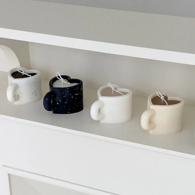 savon Amour coeur tasse bougie moule Moule en silicone Moule de cire d'art 3D