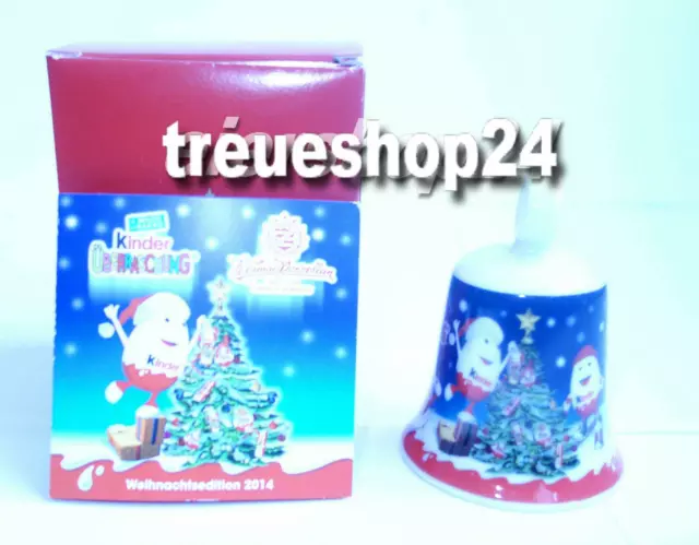Original Ü-Ei WERBEGLÖCKCHEN aus Porzellan Kinderino Ferrero Weihnachtsedition!