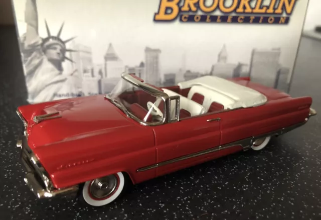 Brooklin Models 1:43 White Metal BRK 212 1956 Lincoln Premier Convertible in Red