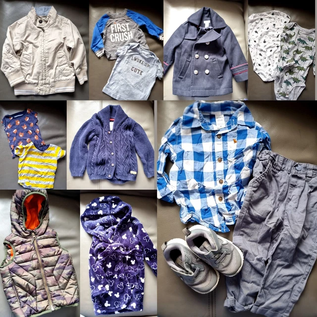 D6 Baby Boys Huge Clothes Bundle age 12- 18 Months Jackets Jumper Tees