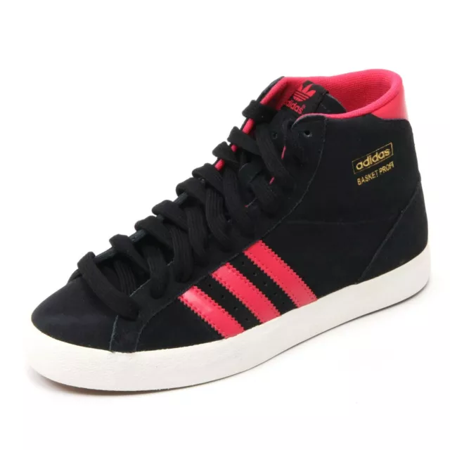 C1100 sneaker donna ADIDAS scarpa BASKET PROFI nero/fucsia shoe woman