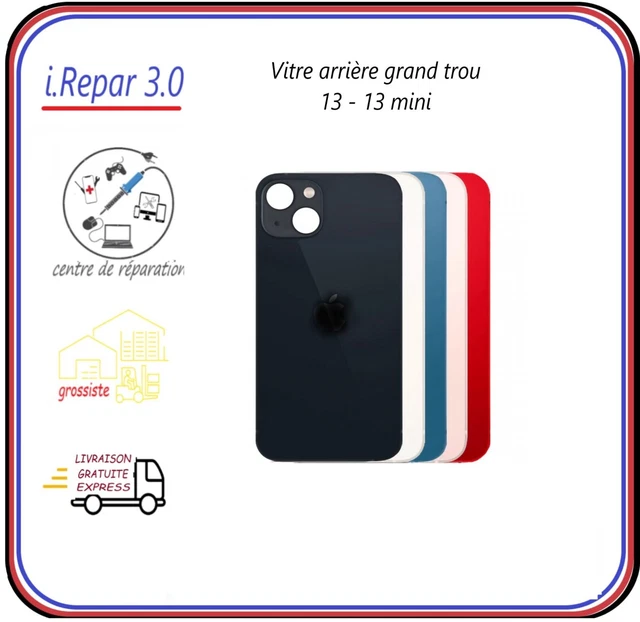 Vitre Arrière IPhone 13 / 13 Mini / 13 Pro / Pro Max Avec Grand Trou - Neuf - Remplacement