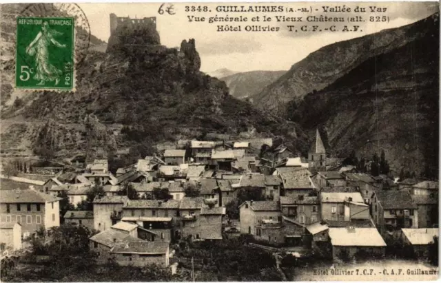 CPA GUILLAUMES Vallée du Var-Vue générale et le Vieux Chateau (262015)