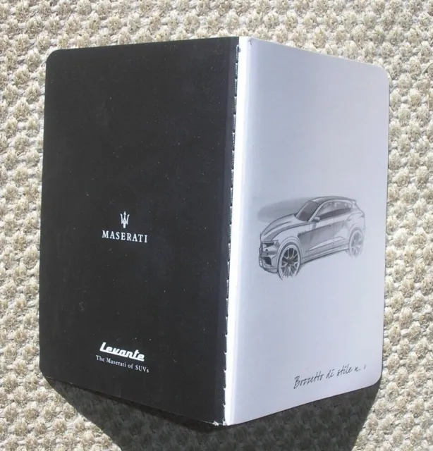 Notebook Mini Agenda Maserati Suv Levante Bozzetto Di Stile 1