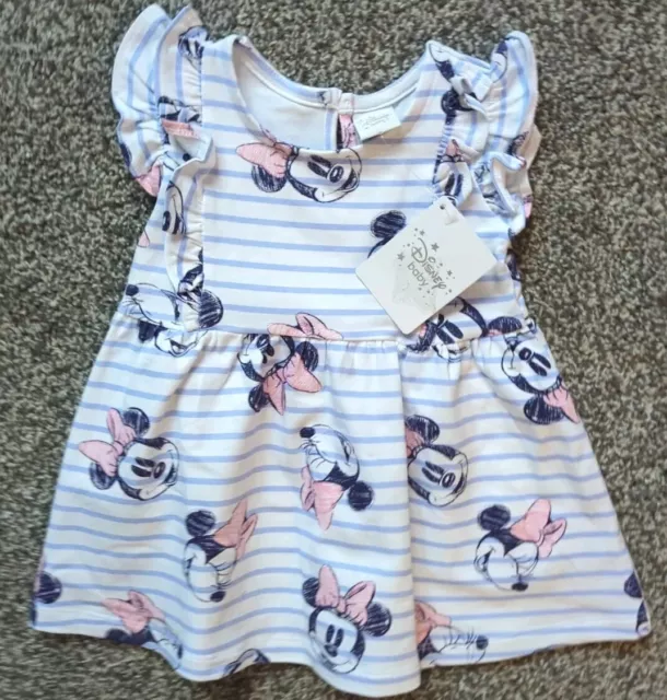 DISNEY BABY Baby Girls 3-6 Months MINNIE MOUSE Summer Dress NWT (A600)