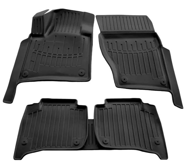 Gummifußmatten für VW Touareg 2 7P 2010-2018 3D Schalen Set Automatten