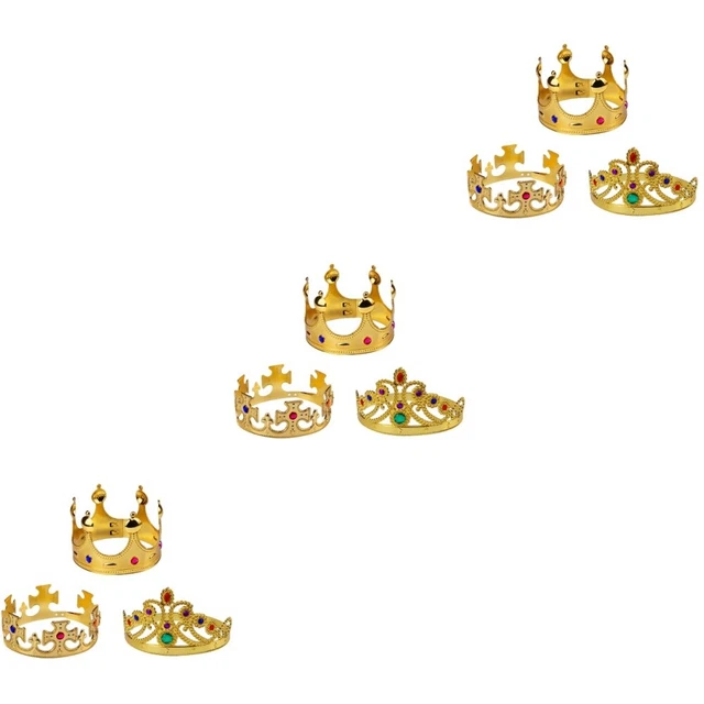 MIVAIUN Lot de 2 chapeaux de roi couronne pour adultes et enfants - Accessoires de fête d'anniversaire - Accessoires de déguisement pour fête MIVAIUN Lot de 2 chapeaux de roi couronne pour adultes et enfants - Accessoires de fête d'anniversaire - Accessoires de déguisement pour fête