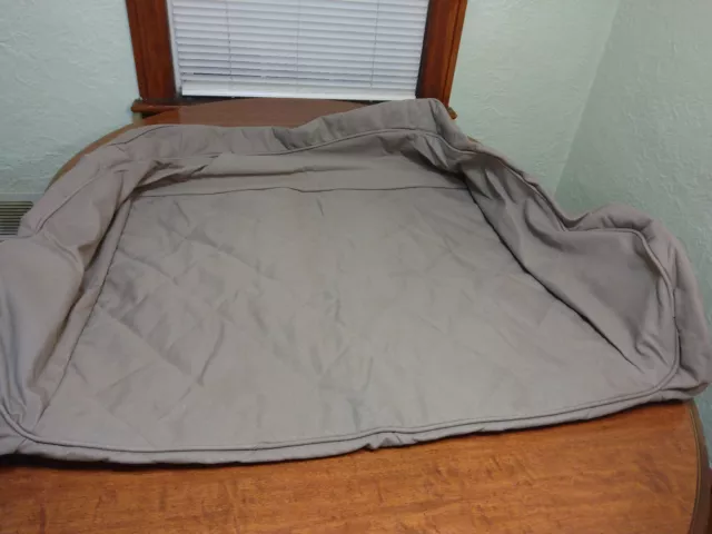 ORVIS Bolster Dog Bed Cover ONLY Large Khaki 100% Organic Cotton Up to 90lbs NEW 2