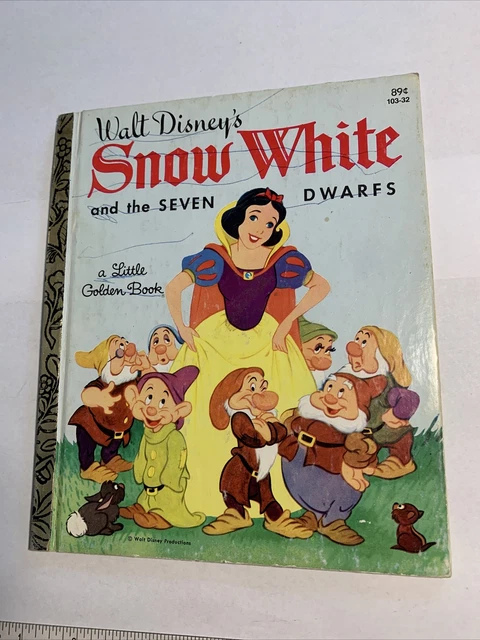 WALT DISNEY’S SNOW White And The Seven Dwarfs 1981 Little Golden Book £ ...