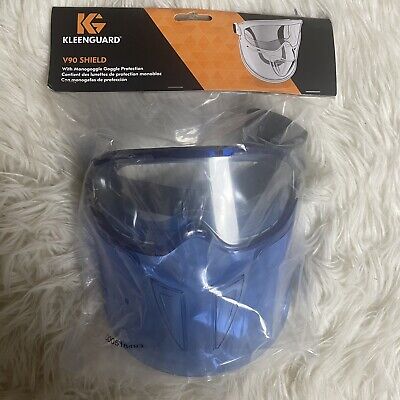 Kleenguard V90 Shield 18629 Clear Anti-Fog Lens Blue Frame