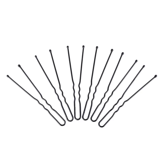 300Pcs Bobby Pins U Shape Black Hairpins No Slip Grip Thin Bobby Pins Women I0N0