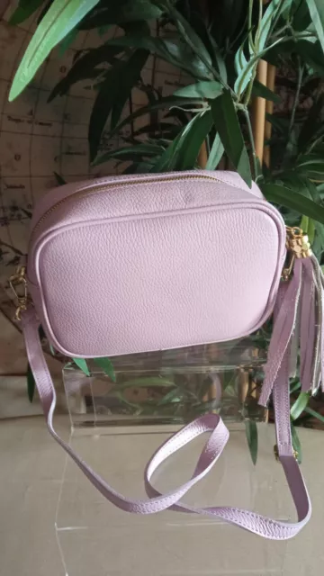 Sac à savon en cuir véritable pour femmes et filles, taille basique,...